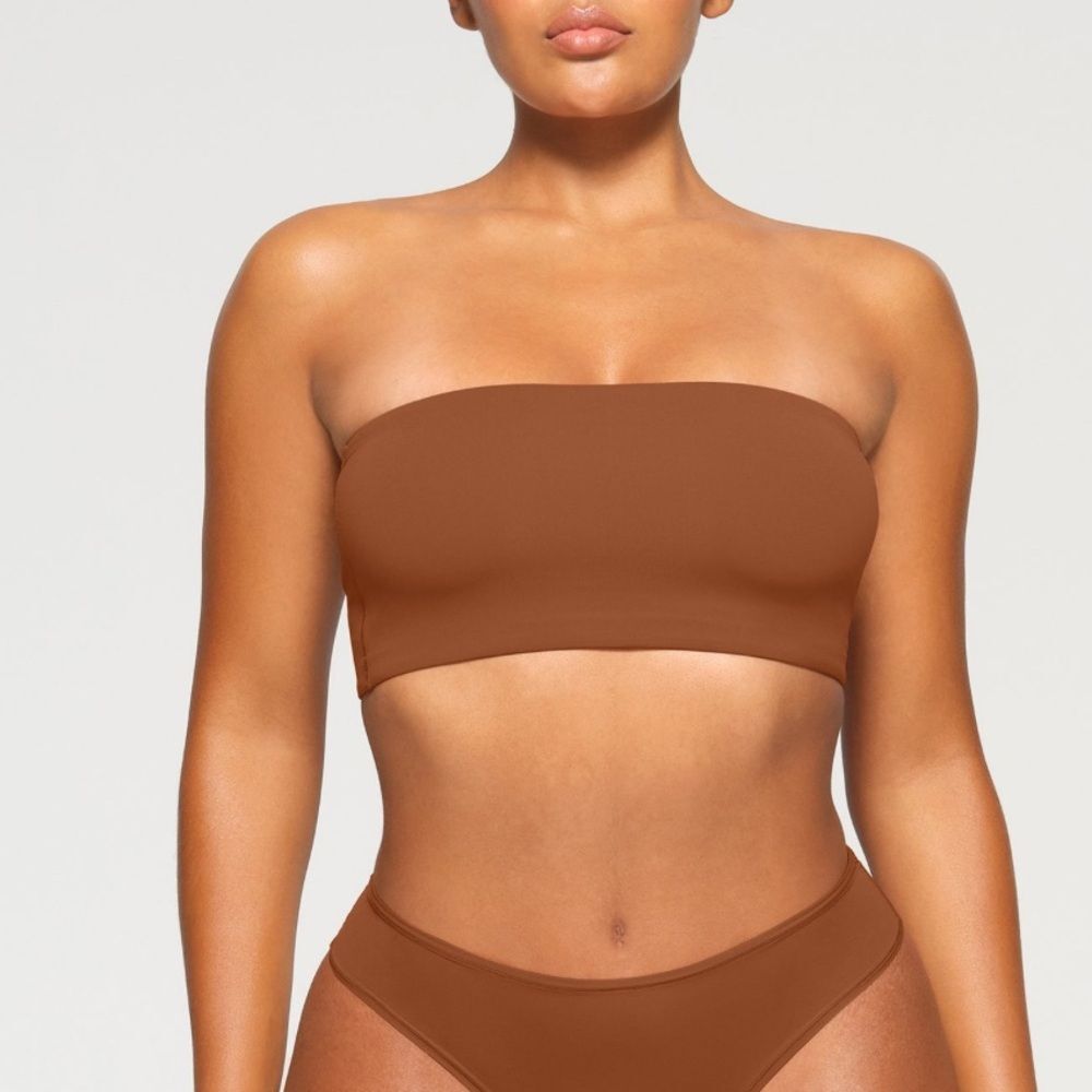 Skims Fits Everbody BANDEAU Bra Bronze 3X NWT in packaging